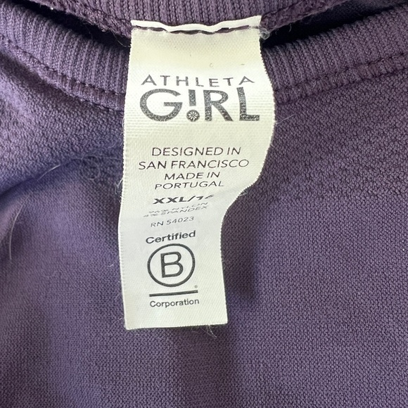 Athleta Girl Bundle! Size XXL 16 Girls Purple Top and Leggings - Picture 6 of 7